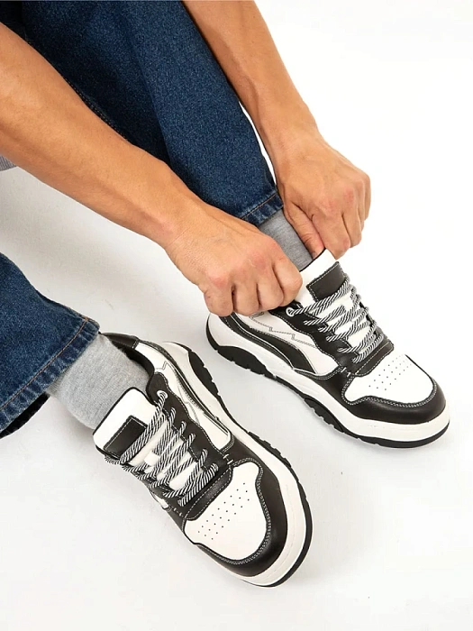 Мужские кеды BRUNO RENZONI  черные, артикул WZYD23018