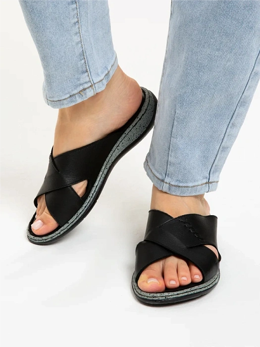 Женские сабо eObuv черные, артикул D25YT-1385-01