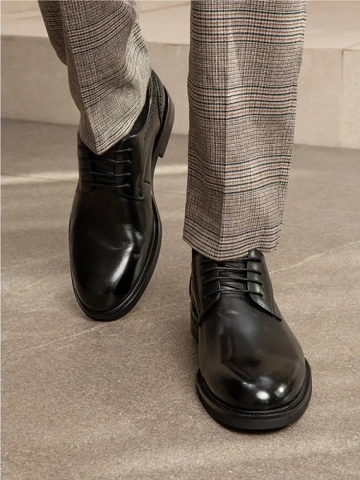 Мужские туфли BRUNO RENZONI  черные, артикул A003-2