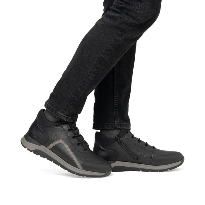 Мужские кроссовки RIEKER черные, артикул 39654-00