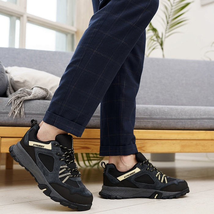 Мужские кроссовки STROBBS серые, артикул C3458-1