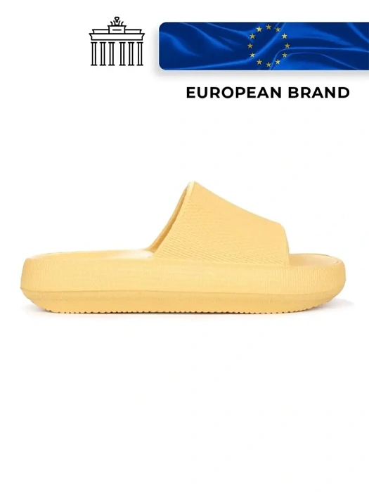 Женские сабо eObuv желтые, артикул 837375/01-07EB