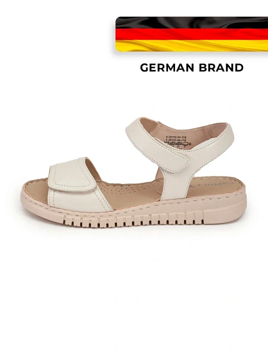 Женские сандалии CAPRICE бежевые, артикул 9-28103-44-119