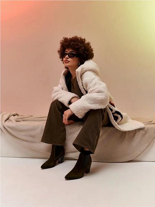 Женские ботильоны FEDERICA RODARI хаки, артикул 7E-3C509-60