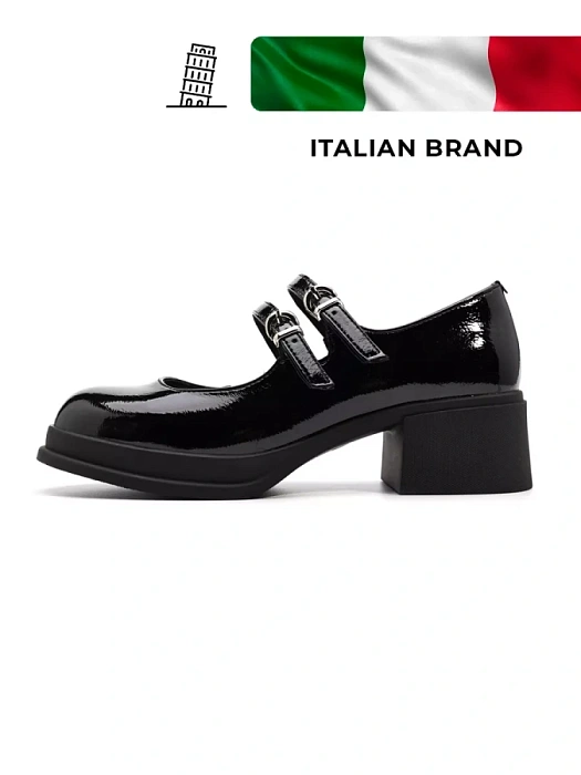 Женские мери джейн SOFIA-ALEXANDRA черные, артикул SA16616-WL/8-1