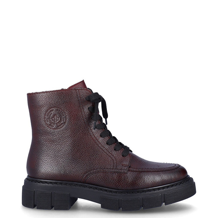 Женские ботинки basic RIEKER бордовые, артикул M3807-35