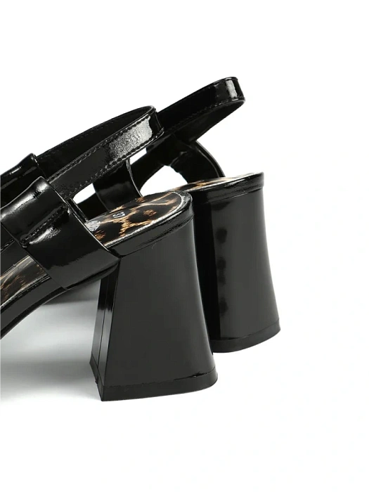 Женские слингбэки FEDERICA RODARI черные, артикул 43E-T1178-L95010-2