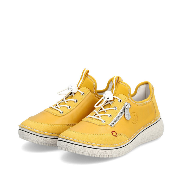 Женские туфли RIEKER желтые, артикул 50962-68