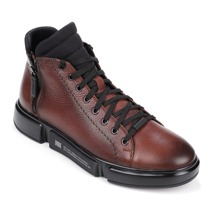 Мужские ботинки basic BRUNO RENZONI  коричневые, артикул M496