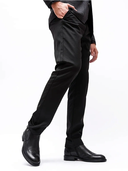 Мужские ботинки basic BRUNO RENZONI  черные, артикул 5498X-700A-R