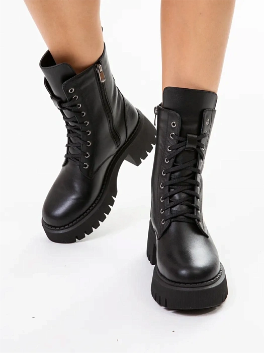 Женские берцы eObuv черные, артикул EO-Q-47-24-1/black