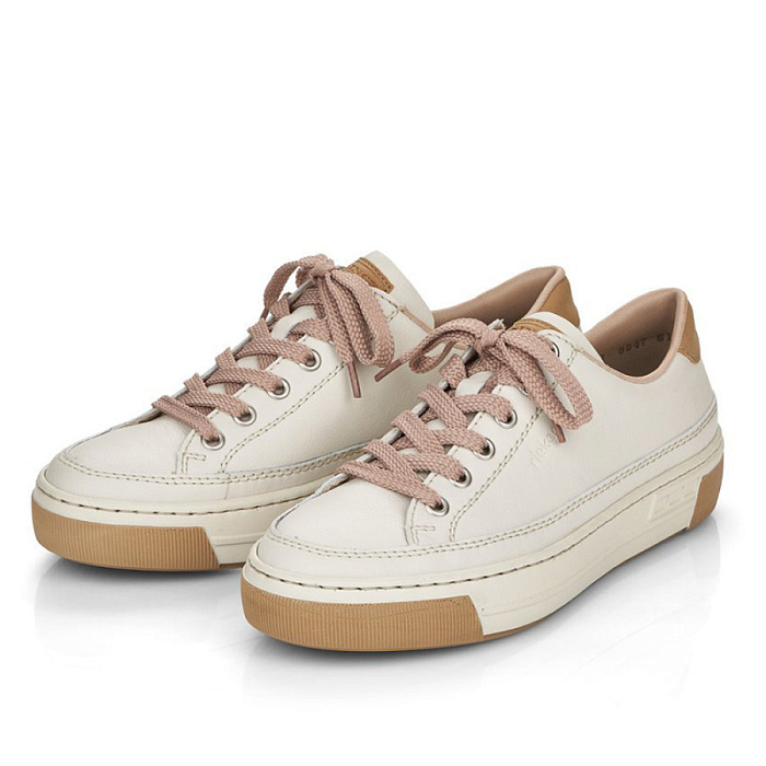 Женские кеды RIEKER бежевые, артикул L8847-81