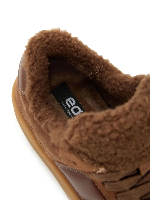Женские кеды eObuv коричневые, артикул 25AW-005