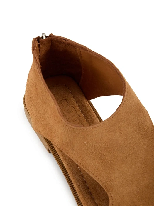 Женские туфли откр. basic eObuv коричневые, артикул D25YS-2290