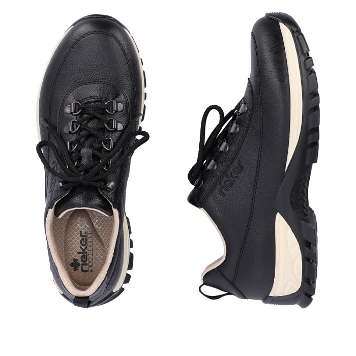 Женские кроссовки RIEKER черные, артикул M9804-00