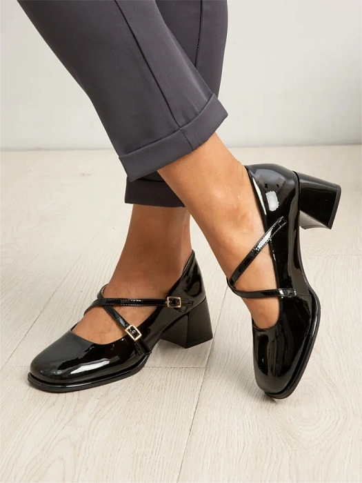 Женские туфли eObuv черные, артикул MKS24-BWLM3-030B