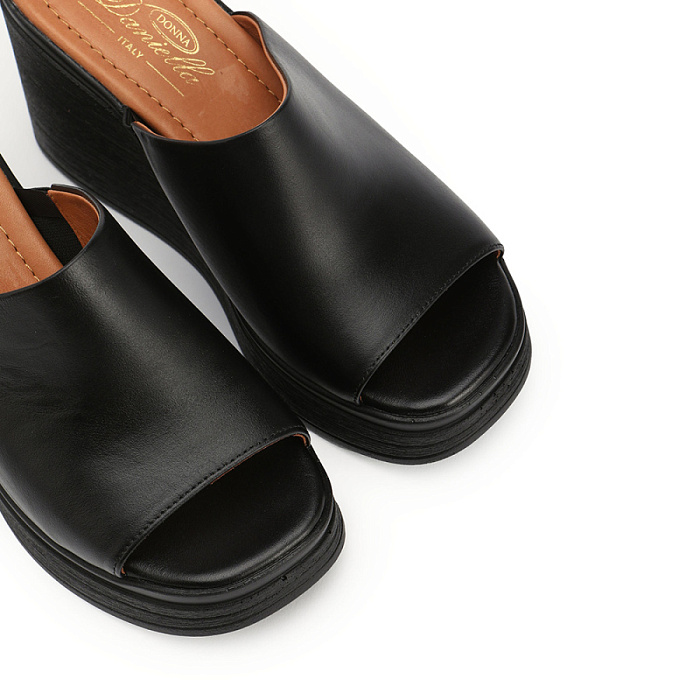 Женские сабо Donna Daniella  черные, артикул DD-G-221-25-1/BLACK