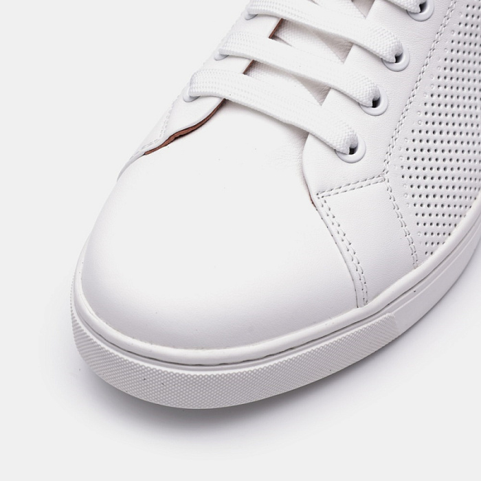 Мужские кеды BRUNO RENZONI  белые, артикул 8821B-890B