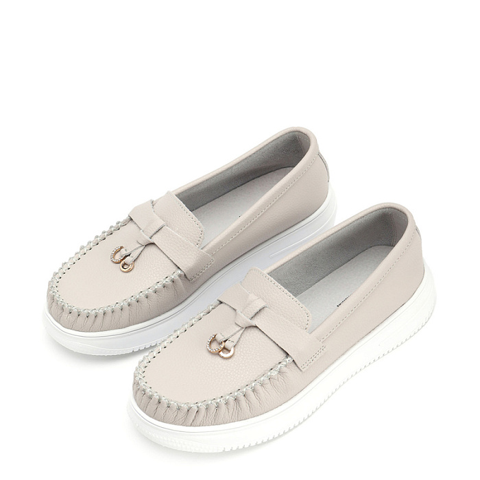 Женские мокасины eObuv серые, артикул 901308-9