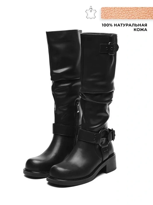 Женские сапоги basic SOFIA-ALEXANDRA черные, артикул 44E-B114-211Z