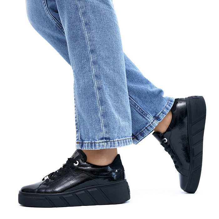 Женские кеды RIEKER черные, артикул W0501-00