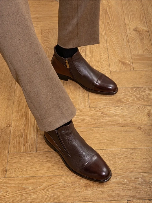 Мужские ботинки BRUNO RENZONI  коричневые, артикул 5332X-225B-R