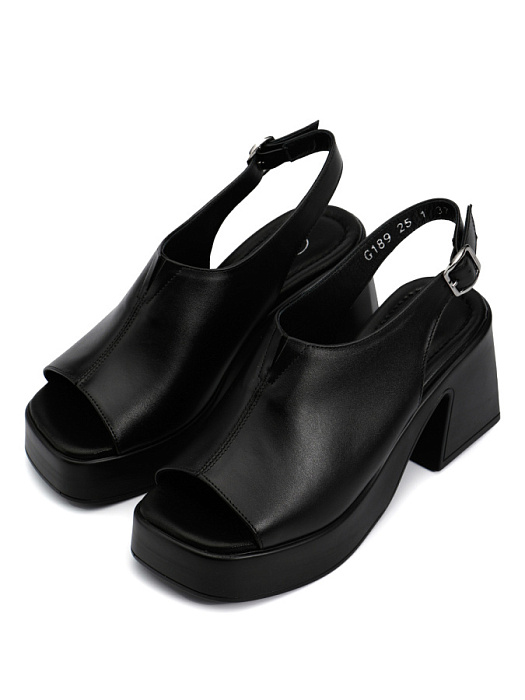 Женские босоножки  Donna Daniella  черные, артикул DD-G-189-25-1.BLACK