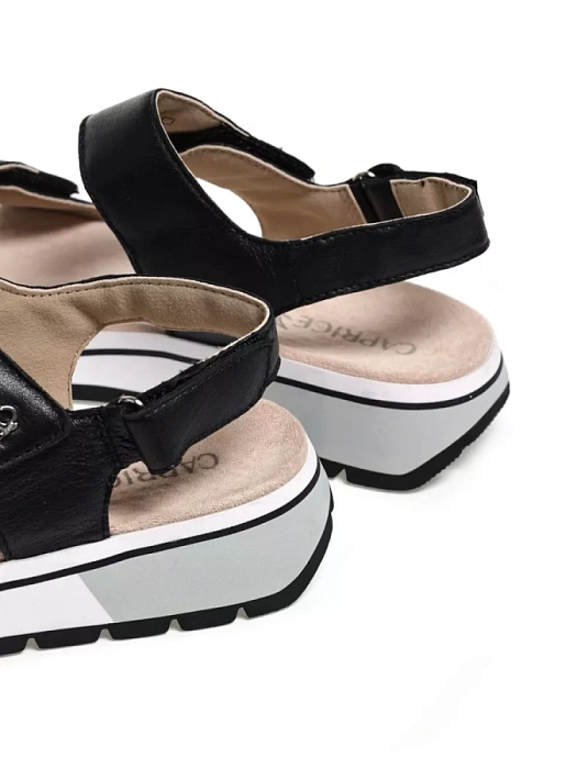 Женские сандалии CAPRICE черные, артикул 9-28705-42-040