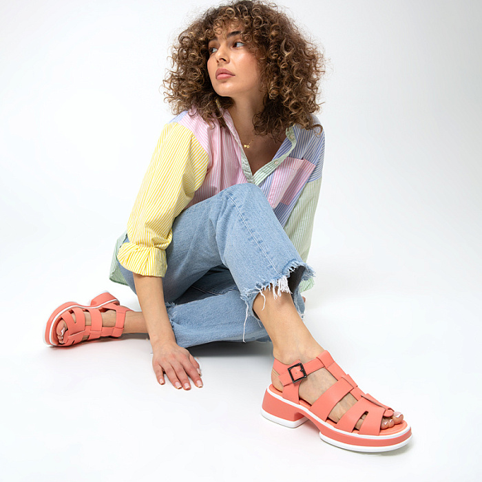 Женские сандалии SOFIA-ALEXANDRA розовые, артикул SRS24-BCLM3-13C