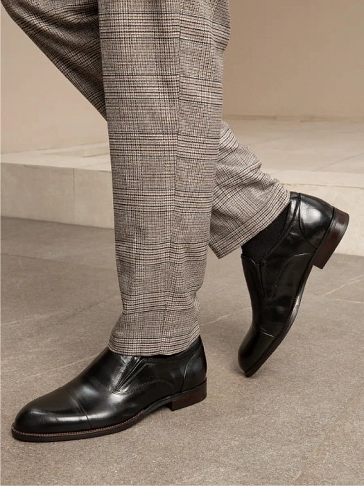 Мужские туфли BRUNO RENZONI  черные, артикул J3032-10-A33