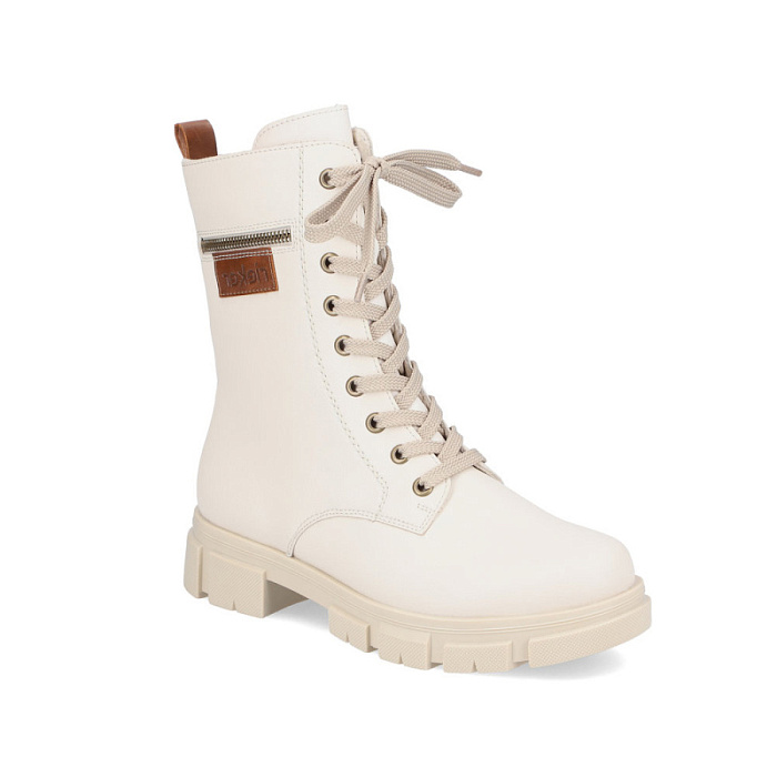 Женские берцы RIEKER бежевые, артикул Y7115-60