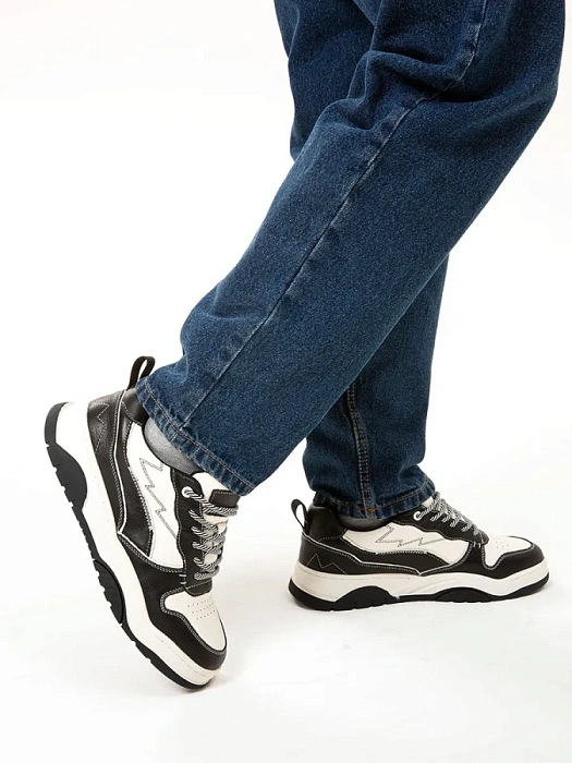 Мужские кеды BRUNO RENZONI  черные, артикул WZYD23018