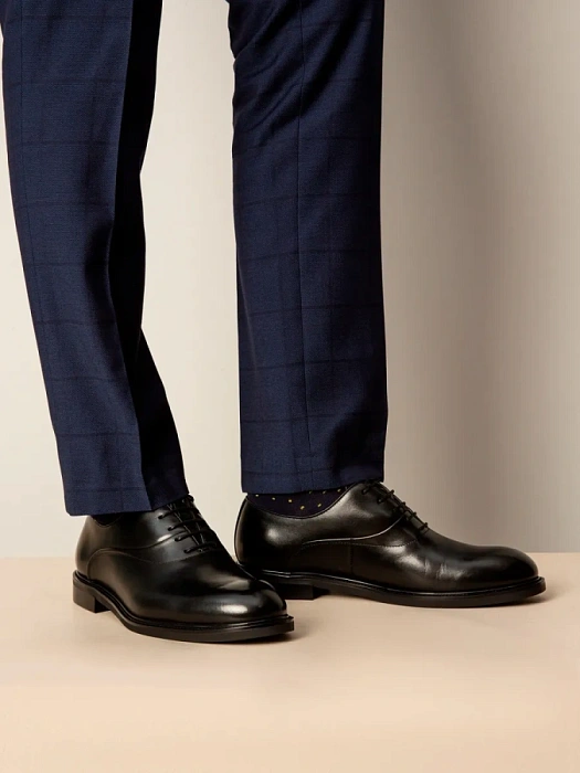 Мужские оксфорды BRUNO RENZONI  черные, артикул G288A-G32A-NP