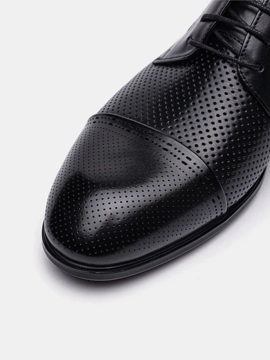 Мужские туфли BRUNO RENZONI  черные, артикул 5529B-913A