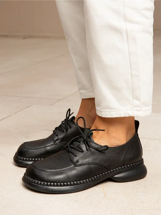 Женские туфли eObuv черные, артикул CTS24-BWLM3-009A