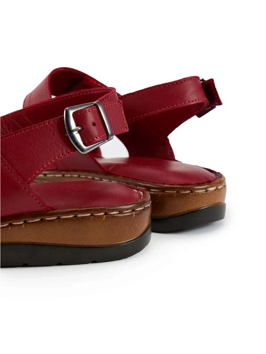 Женские босоножки  eObuv красные, артикул D24YS-1295