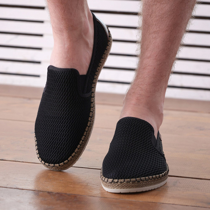 Мужские слипоны RIEKER черные, артикул B5276-00