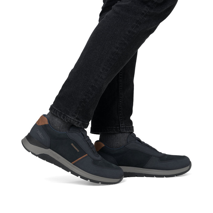 Мужские кроссовки RIEKER синие, артикул 39652-14