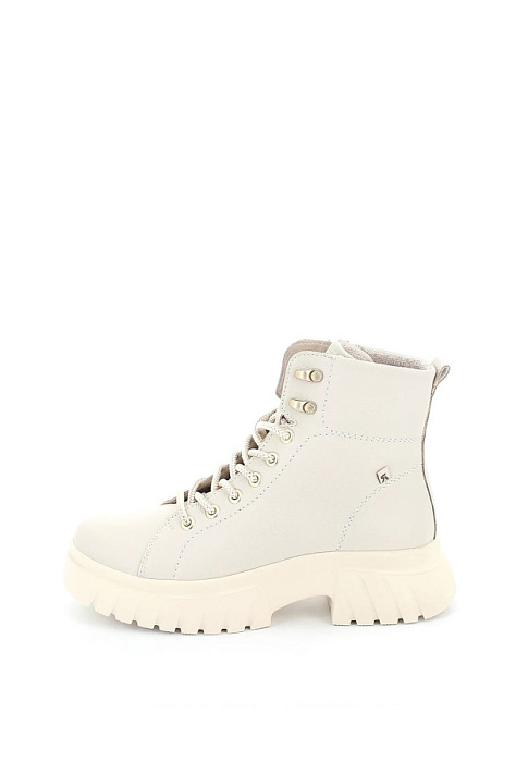 Женские ботинки RIEKER белые, артикул W1877-80