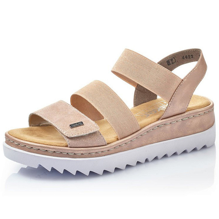 Женские босоножки  RIEKER бежевые, артикул V4422-31