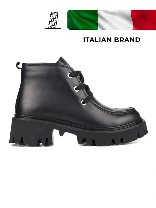 Женские ботинки basic Donna Daniella  черные, артикул 895-1-01