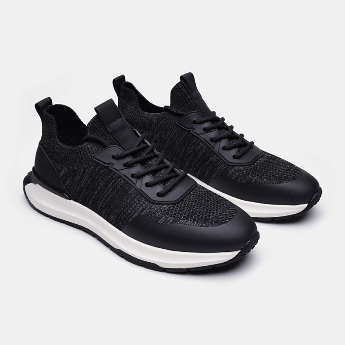 Мужские кроссовки BRUNO RENZONI  черные, артикул LN3704-1