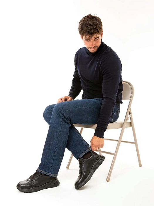 Мужские кроссовки BRUNO RENZONI  черные, артикул HM9885-1