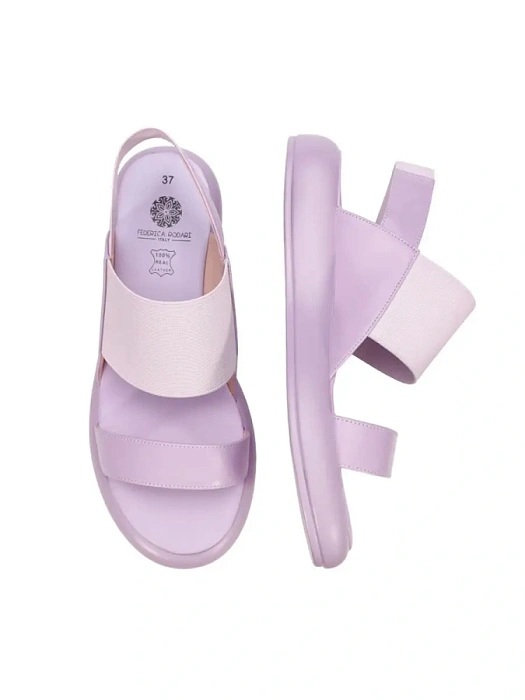 Женские босоножки  FEDERICA RODARI фиолетовые, артикул 4E-6422-312-Y083