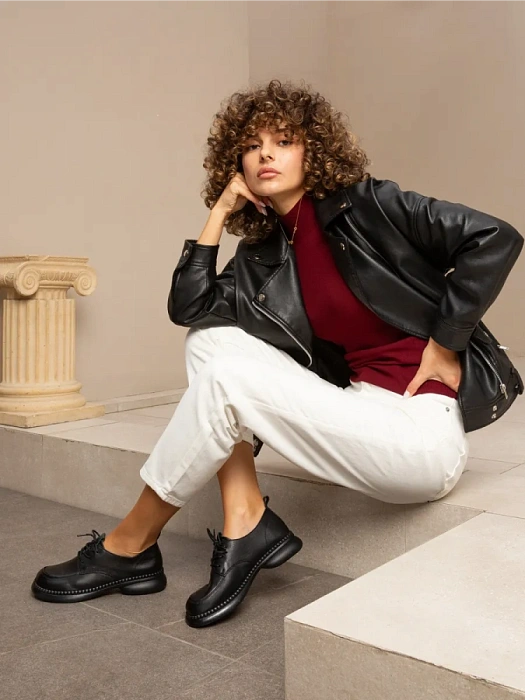 Женские туфли eObuv черные, артикул CTS24-BWLM3-009A