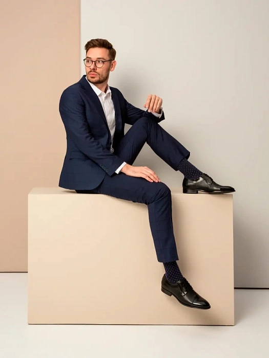 Мужские туфли basic BRUNO RENZONI  черные, артикул 5240A-758B