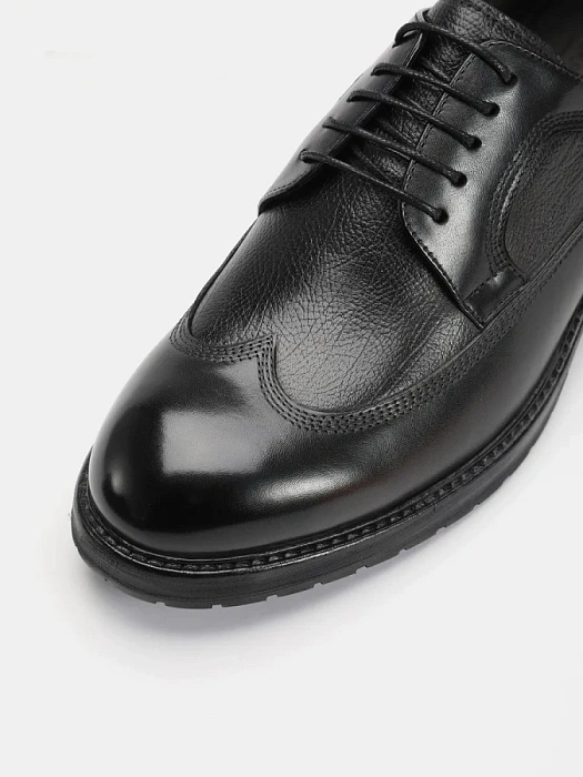 Мужские дерби BRUNO RENZONI  черные, артикул G455A-G9A-NP
