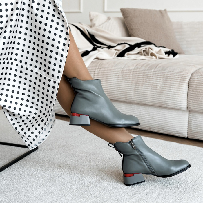 Женские ботильоны FEDERICA RODARI серые, артикул 15E-A3763L-5