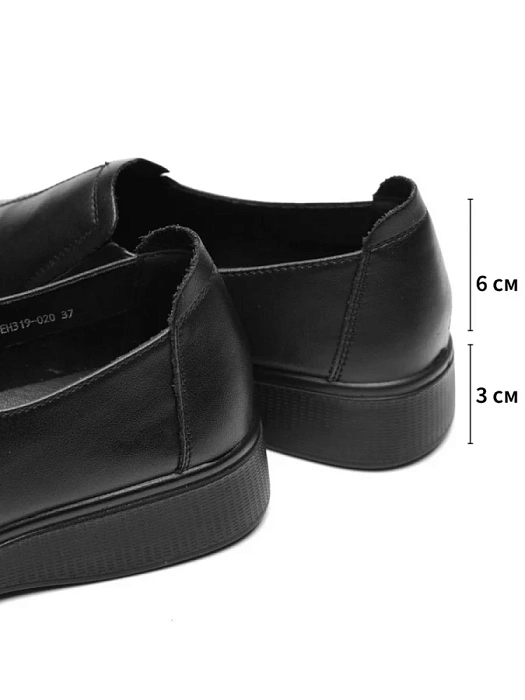 Женские туфли Donna Daniella  черные, артикул EH319-020