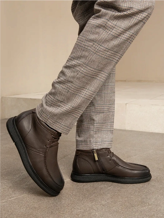 Мужские ботинки BRUNO RENZONI  коричневые, артикул 983X-17R-B12